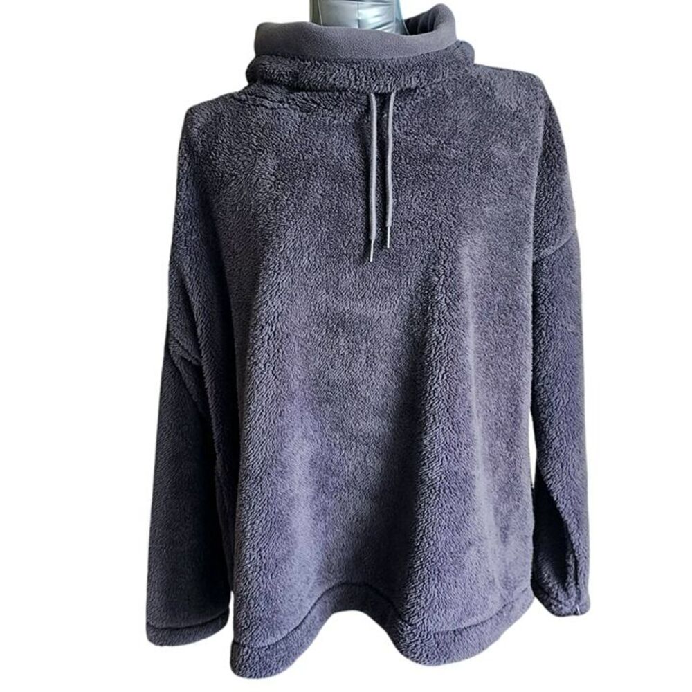 Champion Women's Gray Pullover with Long Sleeves and a High Collar, Size XL
